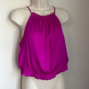 Dynamite fuchsia crop top